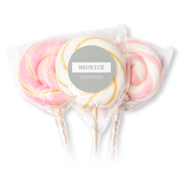 Sucettes roses (lot de 12)