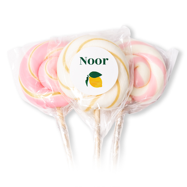 Sucettes roses (lot de 12)