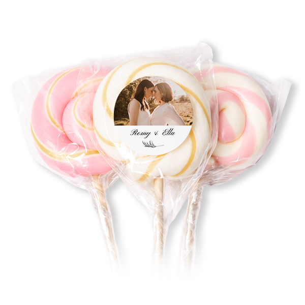 Lollipops Pink - set of 12