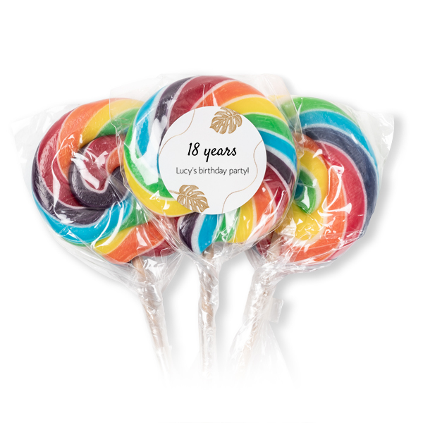 Lolly regenboog - Set van 12