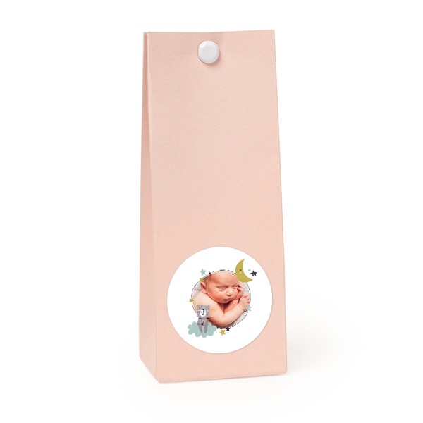 Snoepzakjes roze rond set van 12
