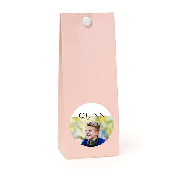 Sachet confiseur rond rose lot de 12