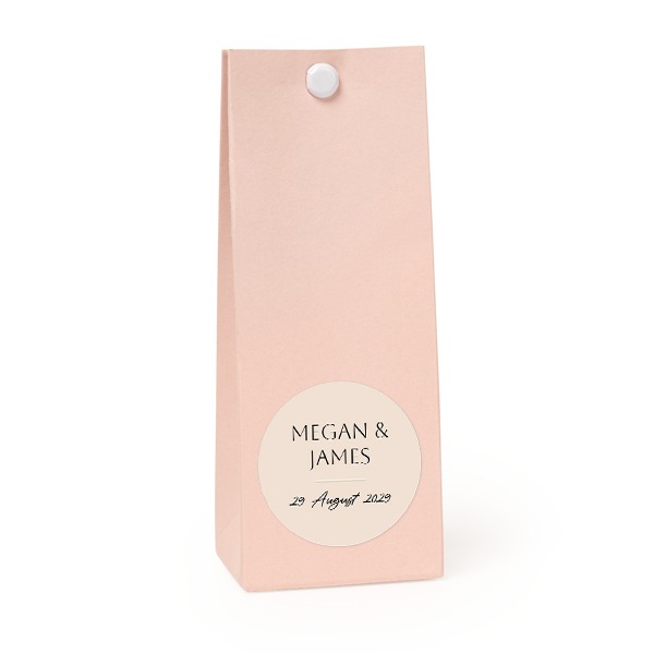 Sachet confiseur rond rose lot de 12