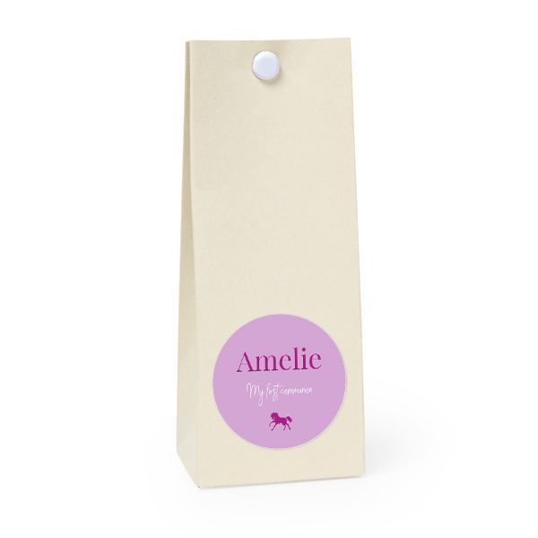 Gavepose vanilje Rund 4cm