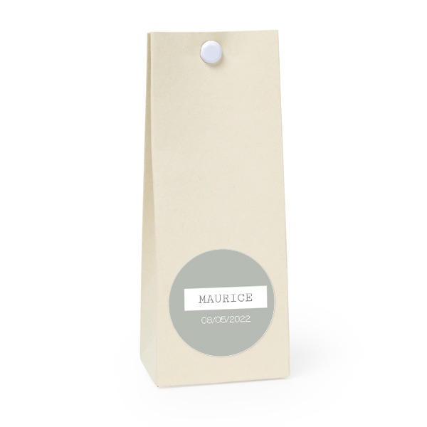 Sachet confiseur rond vanille lot de 12