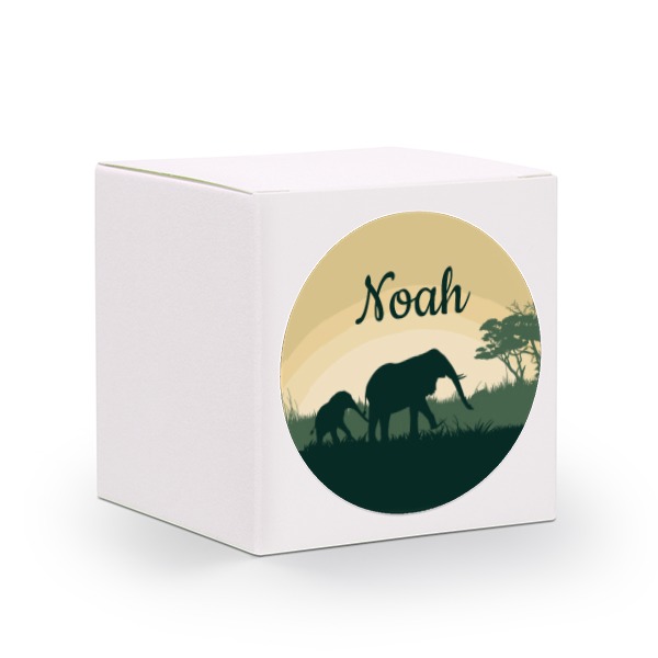 Boîte blanche, sticker rond (lot de 24) Boîte blanche, sticker rond (lot de 24)