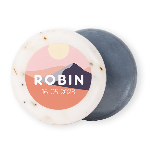 Round Bar of Soap with Sticker (set of 12) Round Bar of Soap with Sticker (set of 12)