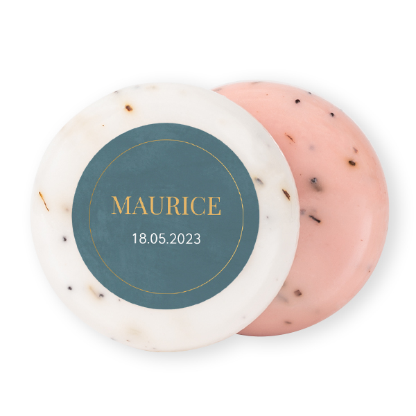 Round Bar of Soap with Sticker (set of 12) Round Bar of Soap with Sticker (set of 12)