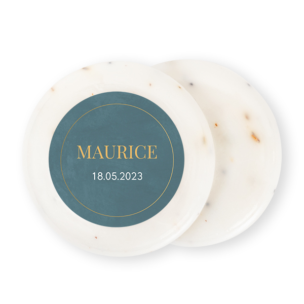 Round Bar of Soap with Sticker (set of 12)