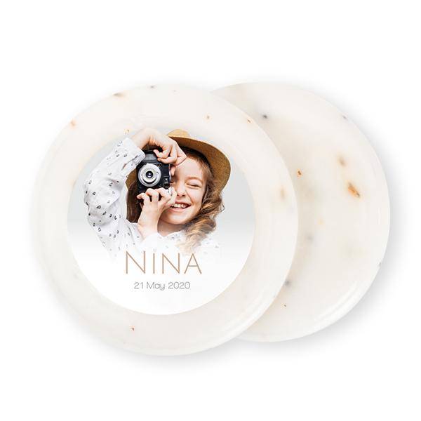 Round Bar of Soap with Sticker (set of 12) Round Bar of Soap with Sticker (set of 12)