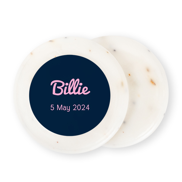 Round Bar of Soap with Sticker (set of 12)