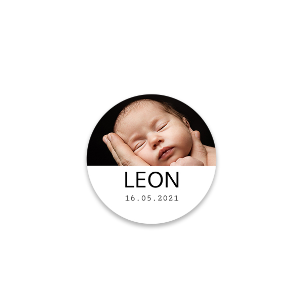 Foto Sticker Rund klein - 48 Stk.