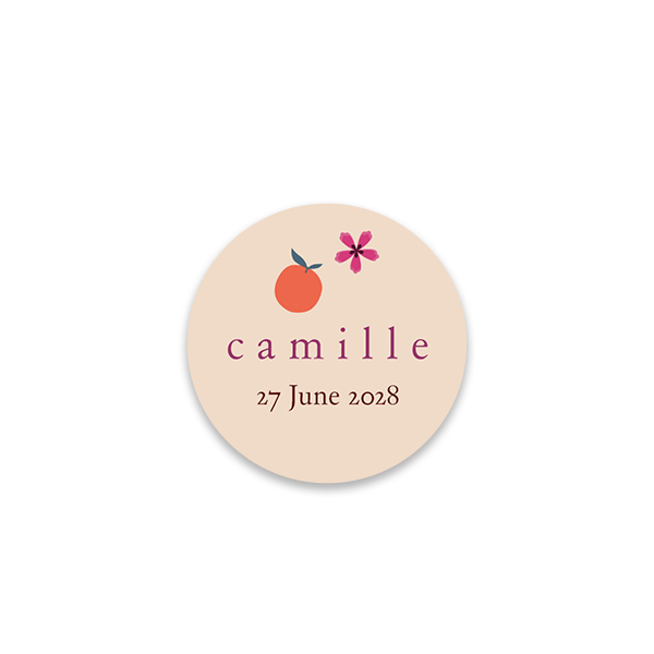 Gift wrapping stickers Round Small - set of 48