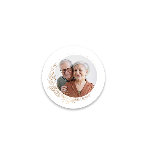 Gift wrapping stickers Round Small - set of 48 Gift wrapping stickers Round Small - set of 48