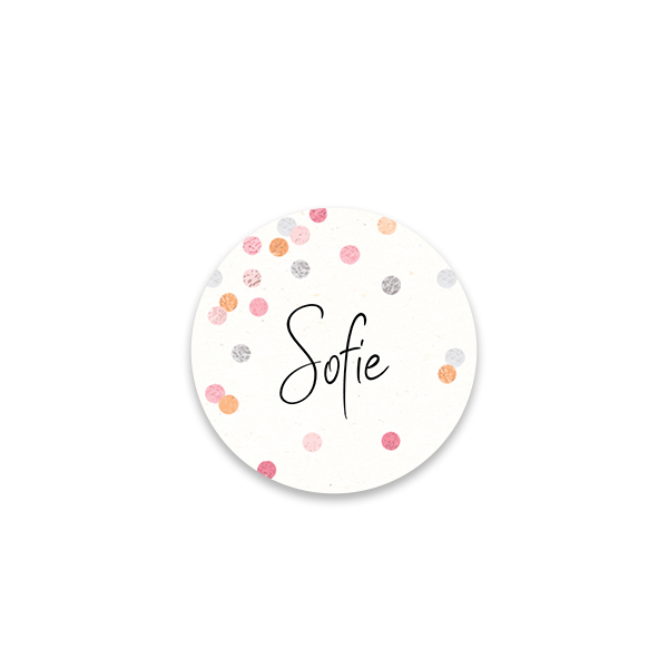 Ronde stickers klein - Set van 48