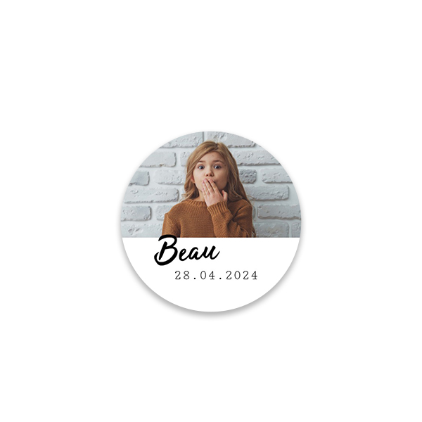 Foto Sticker Rund klein - 48 Stk.