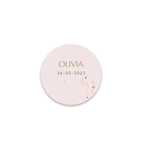 Gift wrapping stickers Round Small - set of 48