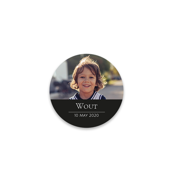 Stickers voor bedankjes rond klein (set van 48)