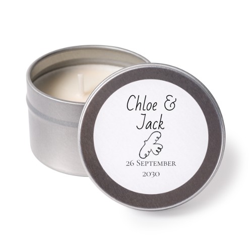 Tea Lights with Sticker - set of 24 Tea Lights with Sticker - set of 24