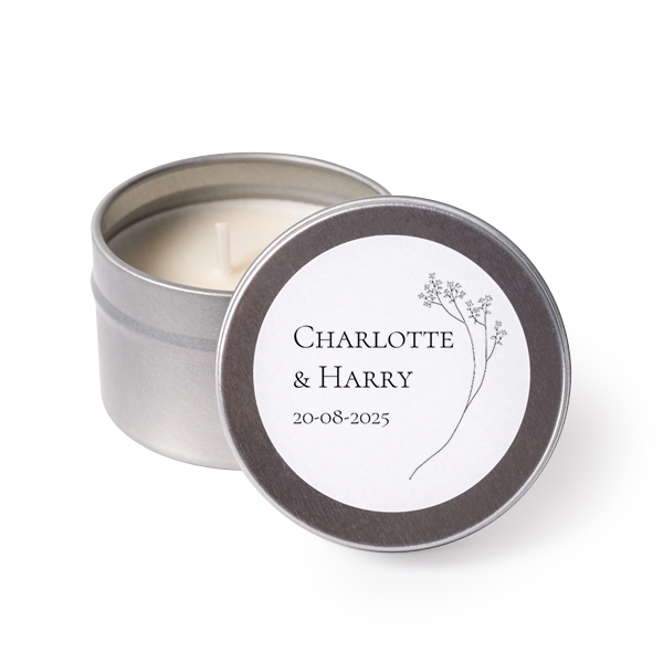 Tea Lights with Sticker - set of 24 Tea Lights with Sticker - set of 24