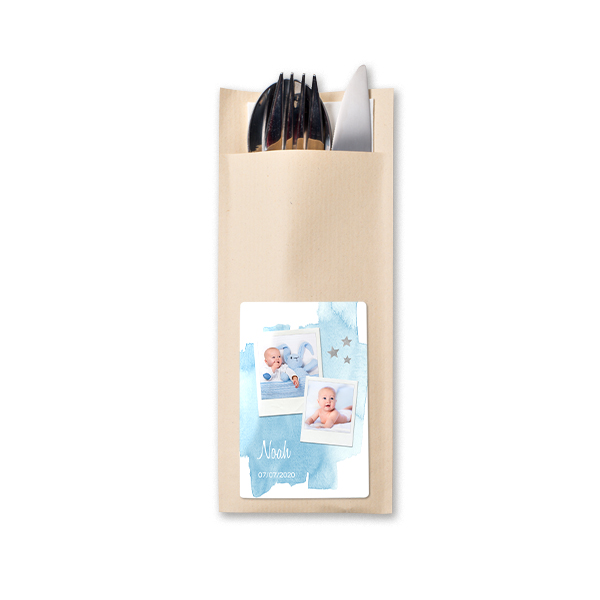 Cutlery envelope beige - set of 24