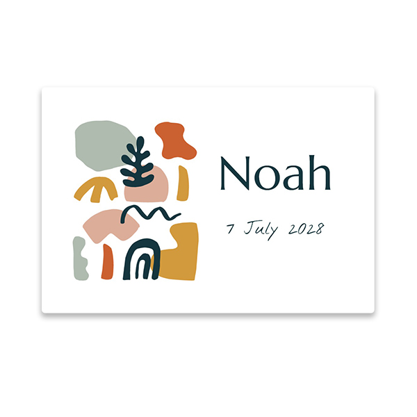 Stickers liggend 6 x 9 cm - Set van 24