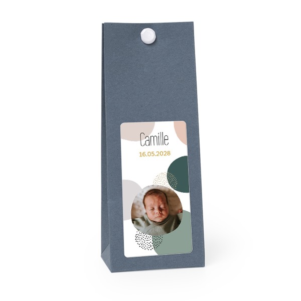 Party favours bag blue 35x70mm Party favours bag blue 35x70mm