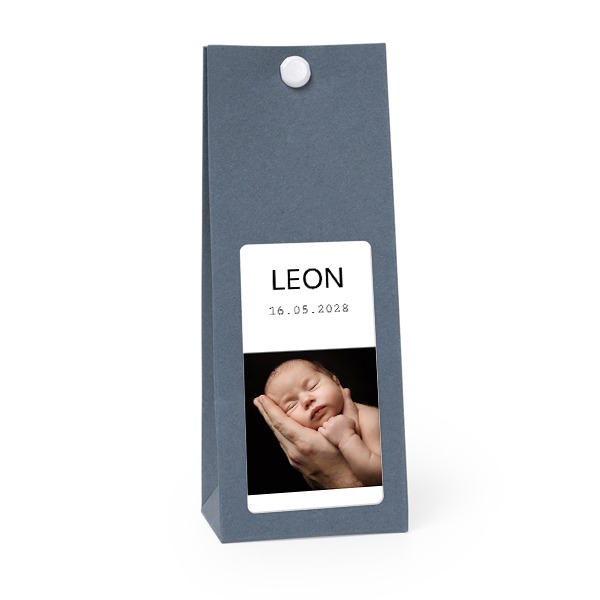 Blaue rechteckige Geschenktüte - 12 Stk. 