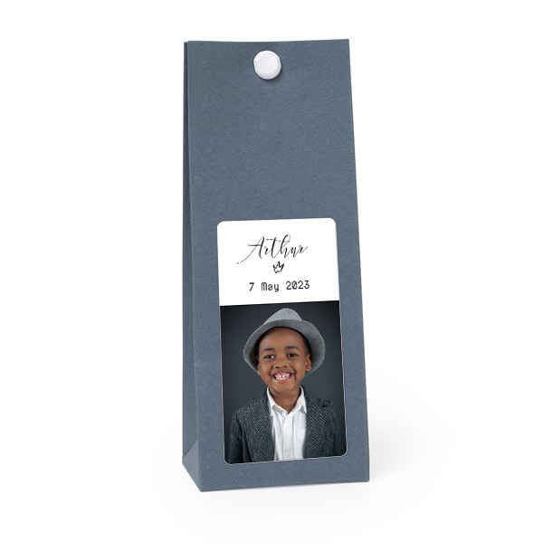 Blaue rechteckige Geschenktüte - 12 Stk. Blaue rechteckige Geschenktüte - 12 Stk.