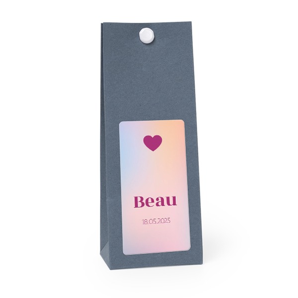 Sachet confiseur rectangle bleu lot de 12 Sachet confiseur rectangle bleu lot de 12