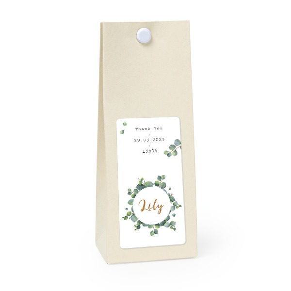 Party favours bag vanilla 35x70mm