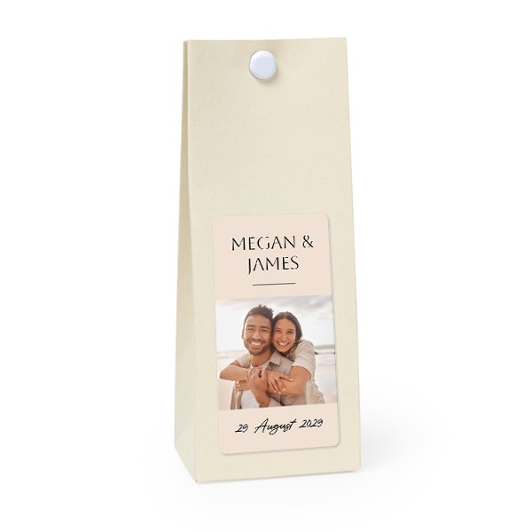 Sachet confiseur rectangle vanille lot de 12