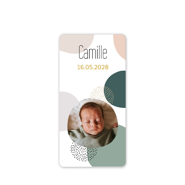Gift wrapping stickers Rectangular - set of 48