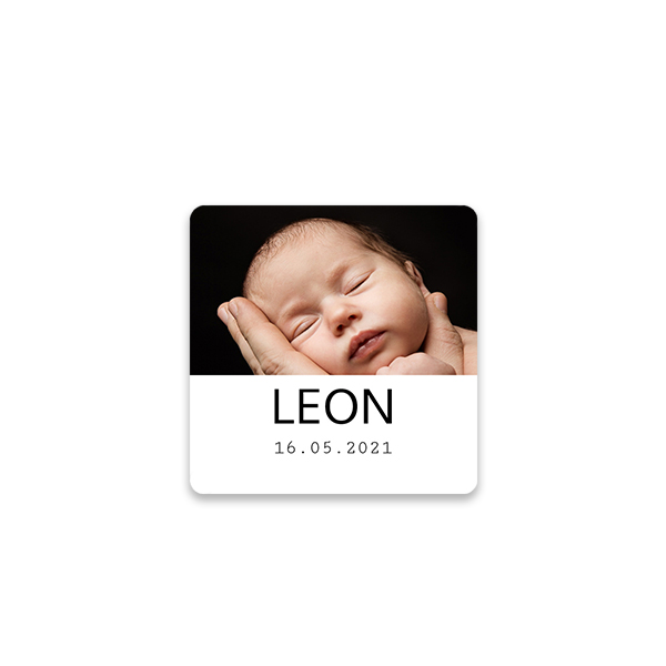Stickers voor bedankjes vierkant (set van 24)