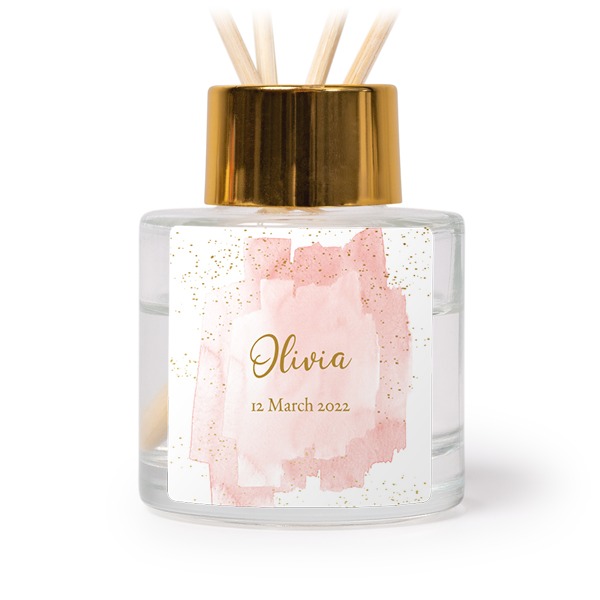 House Perfume Diffuser Gold Square - set of 12