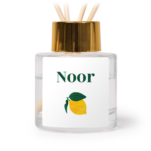 Huisparfum diffuser goud vierkant - Set van 12