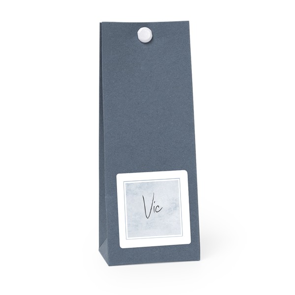 Blaue quadratische Geschenktüte - 12 Stk. Blaue quadratische Geschenktüte - 12 Stk.
