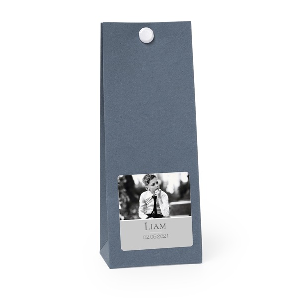Blaue quadratische Geschenktüte - 12 Stk. Blaue quadratische Geschenktüte - 12 Stk.