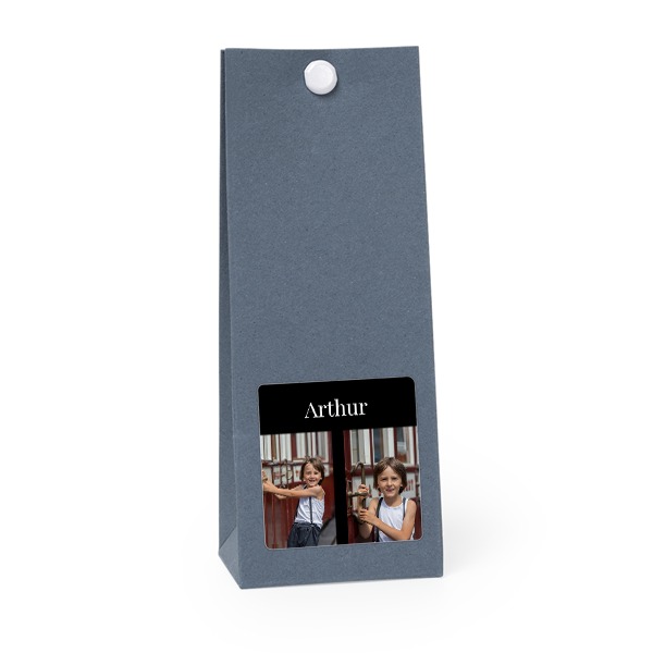 Blaue quadratische Geschenktüte - 12 Stk. Blaue quadratische Geschenktüte - 12 Stk.