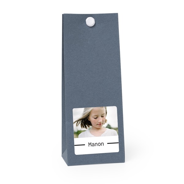 Blaue quadratische Geschenktüte - 12 Stk. Blaue quadratische Geschenktüte - 12 Stk.