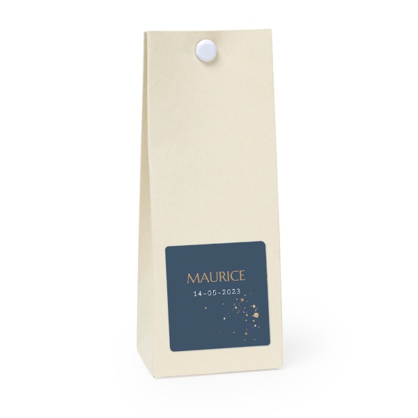 Party favours bag vanilla square 4cm Party favours bag vanilla square 4cm