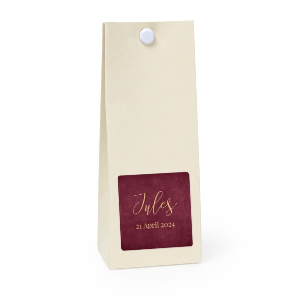 Sachet confiseur carré vanille lot de 12