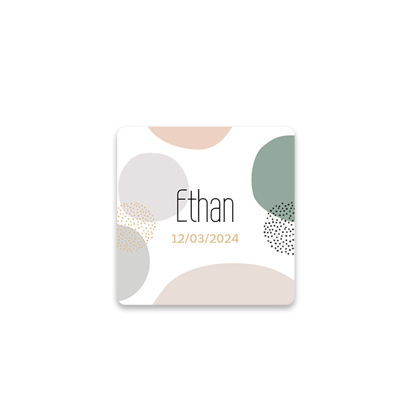 Gift wrapping stickers Square - set of 48 Gift wrapping stickers Square - set of 48