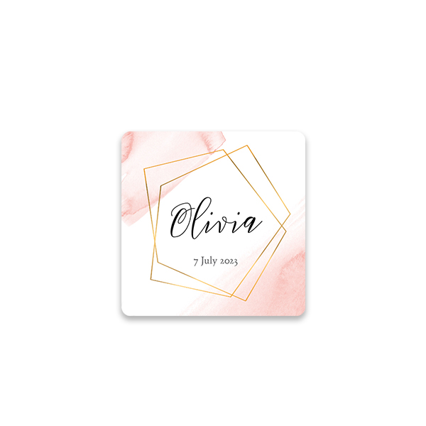Gift wrapping stickers Square - set of 48 Gift wrapping stickers Square - set of 48