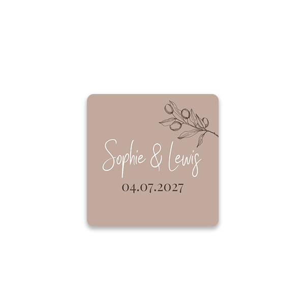 Gift wrapping stickers Square - set of 48 Gift wrapping stickers Square - set of 48