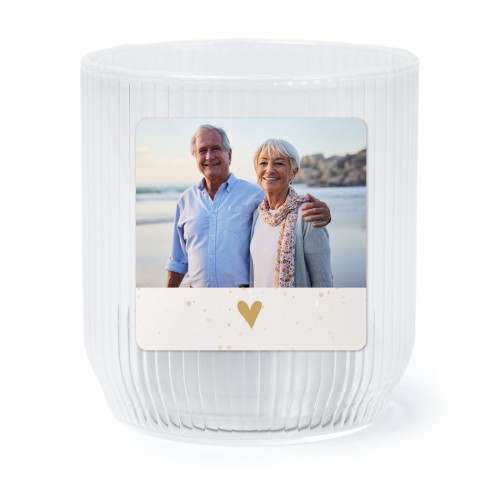 Windlichter transparent mit Aufkleber Quadratisch- 6 Stk. 