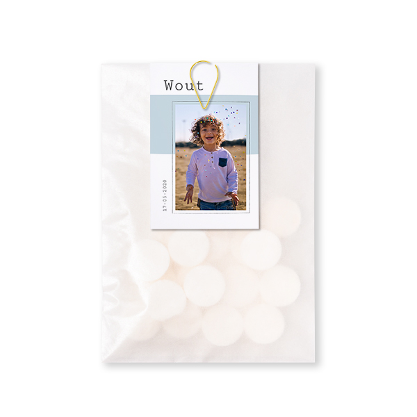 Sachet Ă bonbons avec carte Trombone Or (lot de 12) Sachet Ă bonbons avec carte Trombone Or (lot de 12)