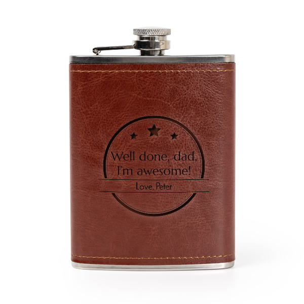 Engraved Hip Flask