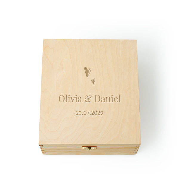 Memory box with engraving