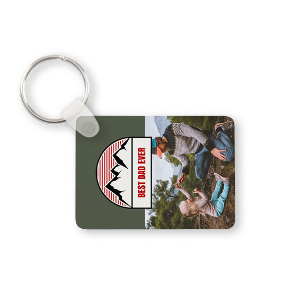 Porte-clés photo alu rectangulaire Porte-clés photo alu rectangulaire